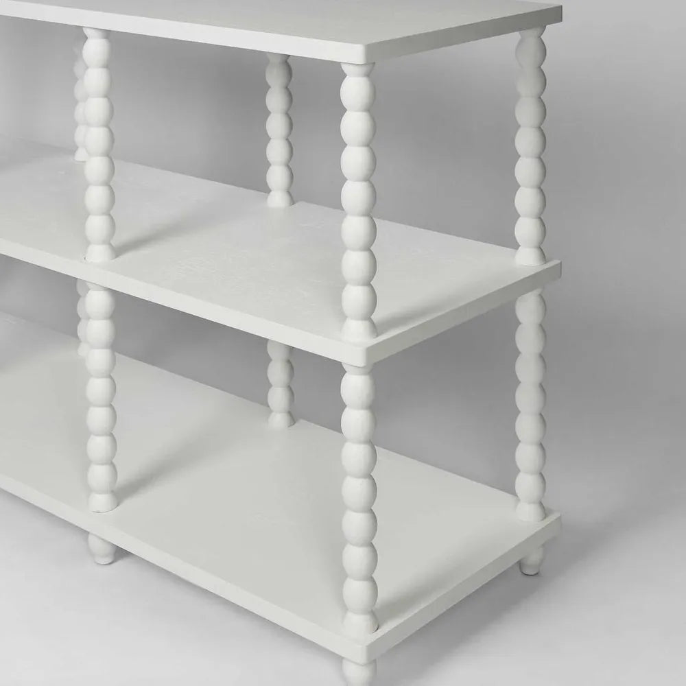 Console Bobbin Oak White 140cm