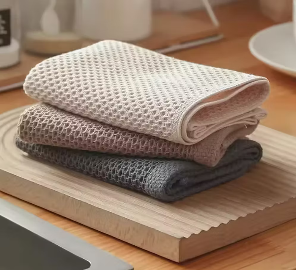 Dishcloth Waffle 100% Cotton Black