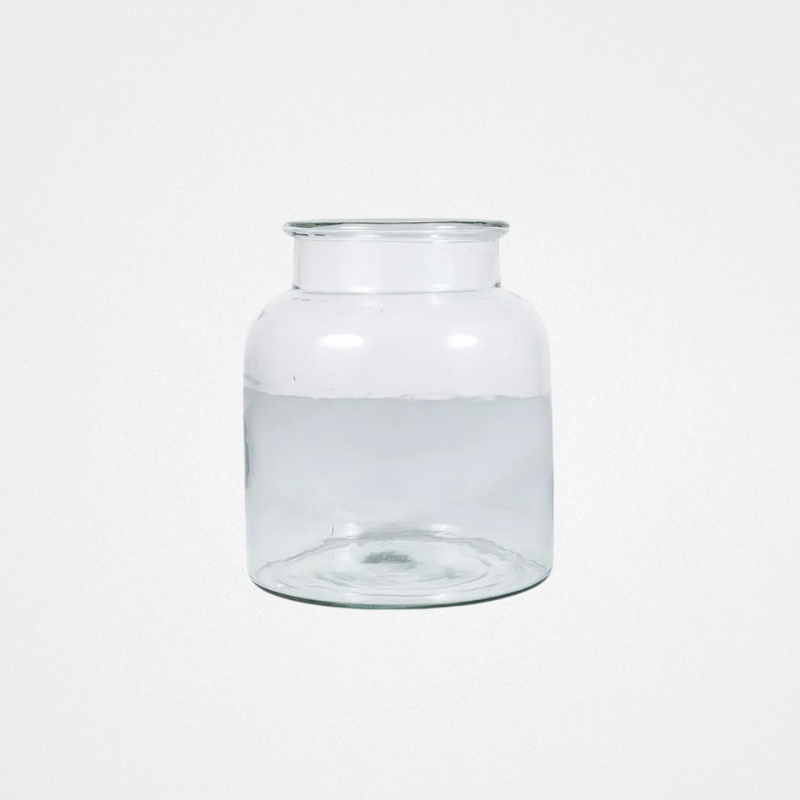 Vase Wide Glass Sml