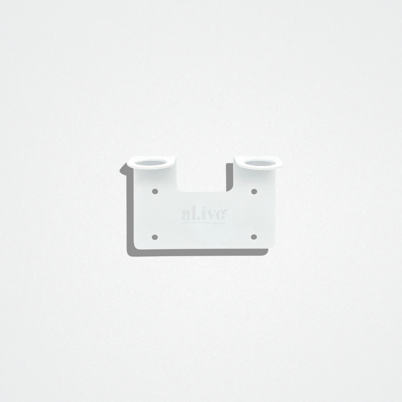 Double Wall Holder White