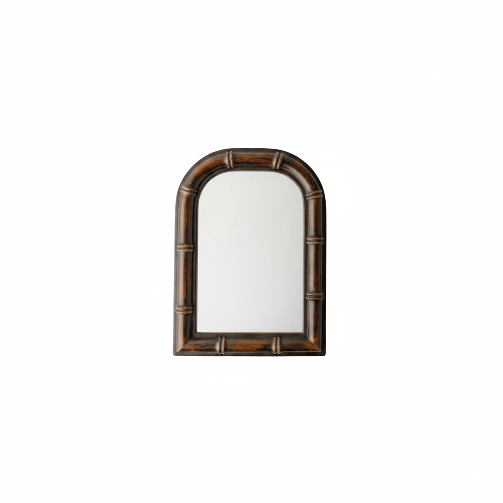 Photo Frame Bamboo Round Top 4x6