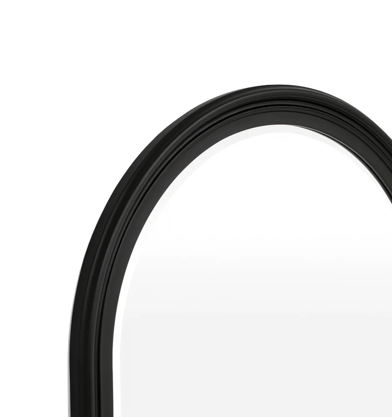 Mirror Iona Arch Black 100 x 180