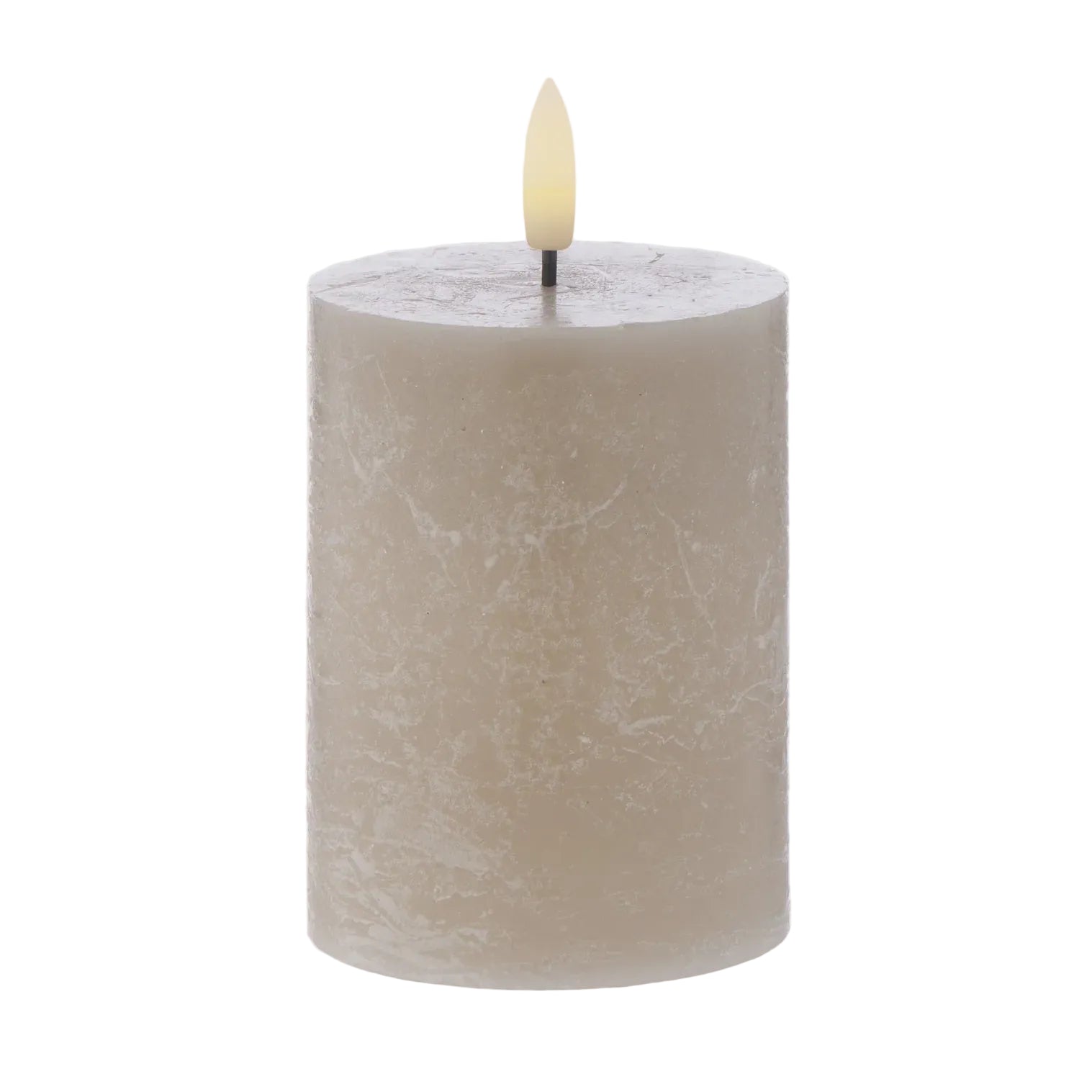 Candle Hughe LED Taupe 10cm