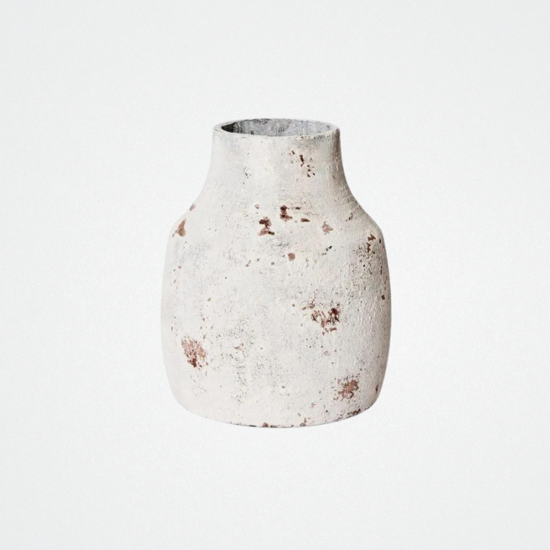 Vase Monroe Wht Grey Lge