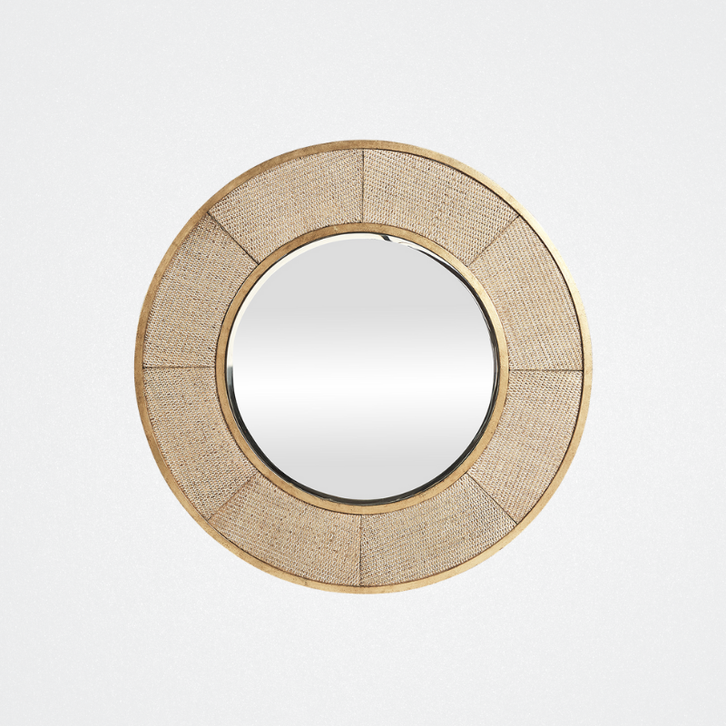 Mirror Raff Round Gold