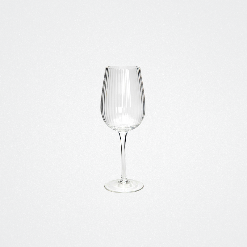 Wine Glass Kirshaw Ribbed Lge