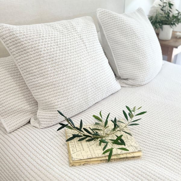 Pillowcase Ami Euro White/Beige S/2