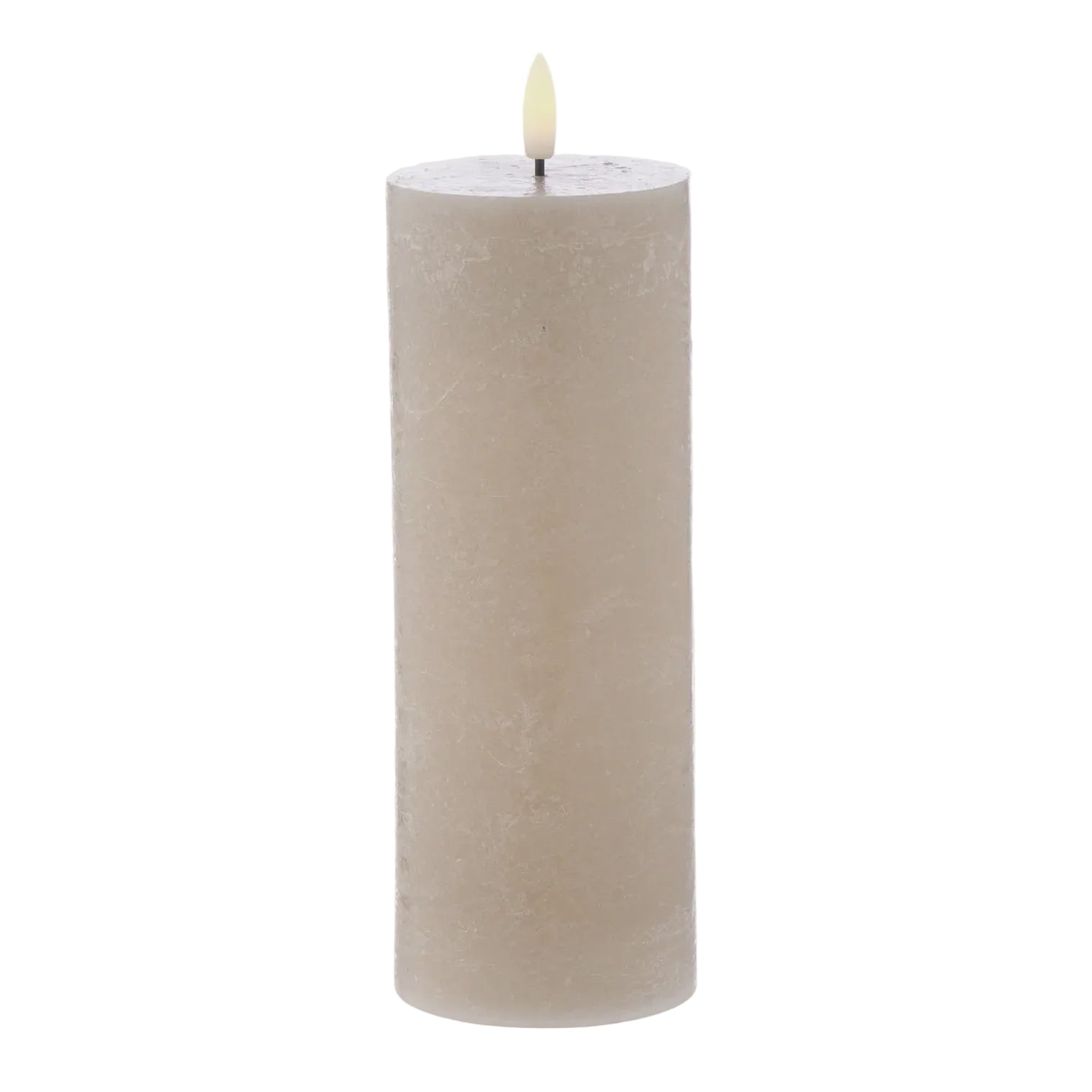 Candle Hughe LED Taupe 20cm