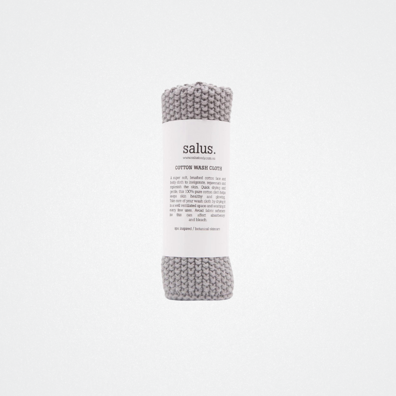 Wash Cloth Cotton Grey